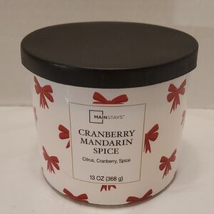 Mainstays Cranberry Mandarin Spice 3 Wick Candle